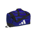 Team Royal Blue adidas Small Defender 5 Duffel bag, front three-quarters view