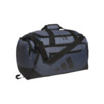 Twill Onix Grey/Black adidas Small Defender 5 Duffel bag, front three-quarters view