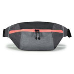 carbon heather and coral holloway expedition waist pack front view