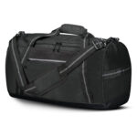 black and black holloway rivalry duffel bag front view
