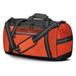 orange and black holloway rivalry duffel bag front view