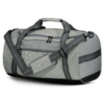 silver heather and carbon holloway rivalry duffel bag front view