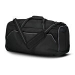 black/black/carbon holloway rivalry backpack duffel bag front view