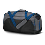 graphite/black/royal holloway rivalry backpack duffel bag front view