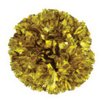 gold solid metallic dance pom