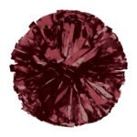 maroon solid metallic dance pom