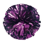 purple solid metallic dance pom