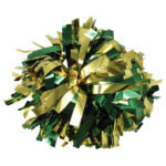 forest and gold two color metallic show pom