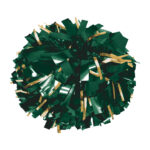 forest and gold metallic sparkle show pom