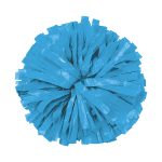 sky blue solid plastic show pom