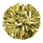 gold solid metallic cheerleading show poms