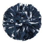 navy solid metallic cheerleading show poms