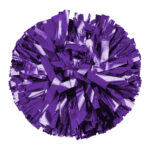 purple solid metallic cheerleading show poms