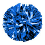 royal solid metallic cheerleading show poms