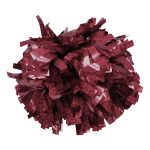 maroon solid holographic show pom