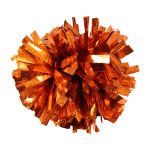 orange solid holographic show pom