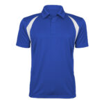 men's royal/white tonix spirit polo, front view