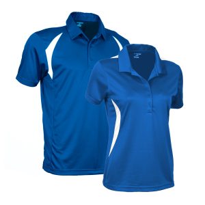 men and women tonix spirit polo front view royal