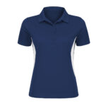 women's navy/white tonix spirit polo, front view