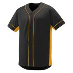 black and gold augusta slugger jersey front view