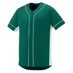 dark green and white augusta slugger jersey front view