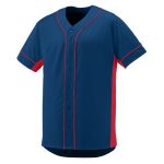 navy and red augusta slugger jersey front view