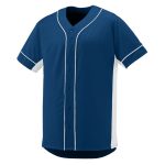 navy and white augusta slugger jersey front view