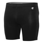 black champion compression short front view