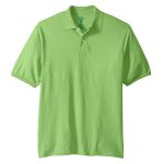 men jerzees 437 spotshield jersey polo kiwi front view