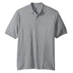 men jerzees 437 spotshield jersey polo oxford front view