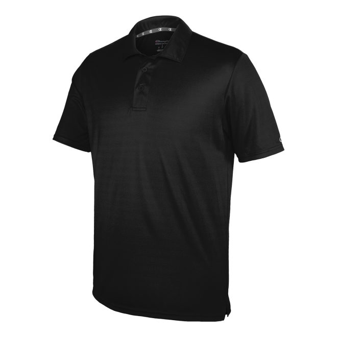 men black champion essential polo front view