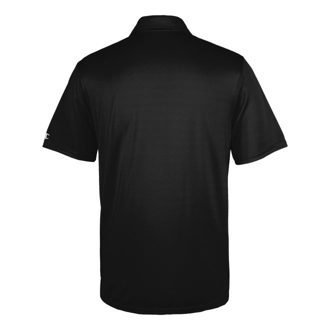 black men champion essential polo back view