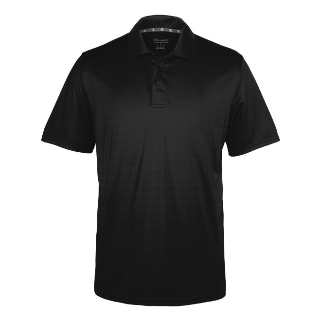 men black champion essential polo front view