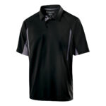 black/graphite men's Holloway avenger polo