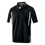 black/white men's Holloway avenger polo