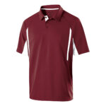 cardinal/white men's Holloway avenger polo