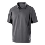 graphite/black men's Holloway avenger polo