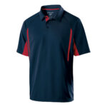 navy/scarlet men's Holloway avenger polo