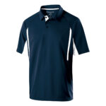 navy/white men's Holloway avenger polo