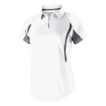 white/graphite women's Holloway avenger polo