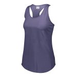 navy augusta lux tri blend tank front view