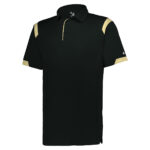 black/vegas badger on the rise polo, front three-quarters