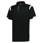 black/white badger on the rise polo, front three-quarters