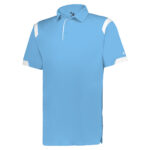 columbia/white badger on the rise polo, front three-quarters