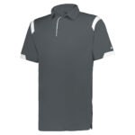 graphite/white badger on the rise polo, front three-quarters