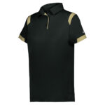 black/vegas women's badger on the rise polo, front three-quarters