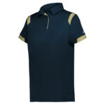 navy/vegas women's badger on the rise polo, front three-quarters