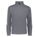 men graphite and white augusta medalist pullover front view