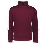 men maroon and white augusta medalist pullover front view