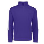 men purple and white augusta medalist pullover front view